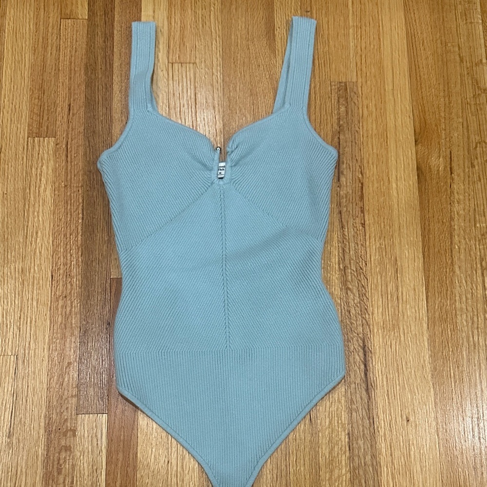 Abercrombie & Fitch Blue Bodysuit Size Medium